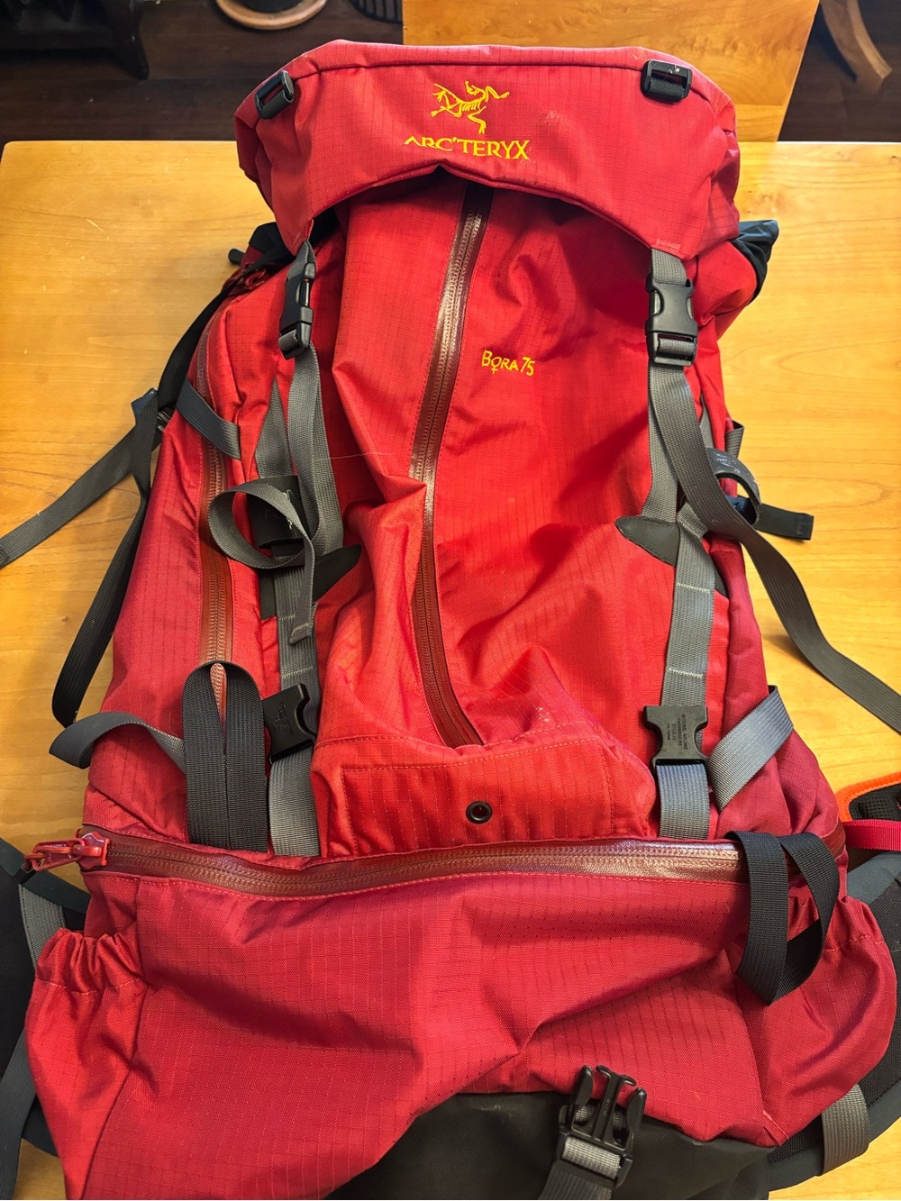 Arc'teryx Red Men's Bora 75 Backpack